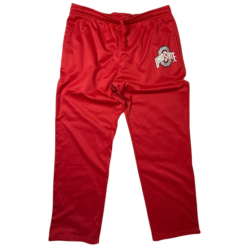 Ohio State Buckeyes Varsity Track Pants Mens XXL Red Athletic Sweatpants NCAA